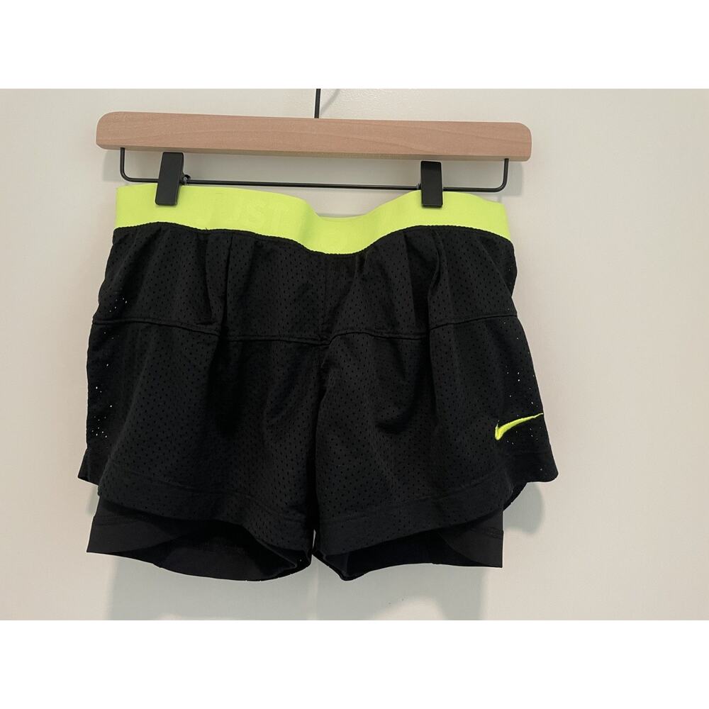 Nike Black Dri-FIT Athletic Shorts Women Small Lined Training Running Gym